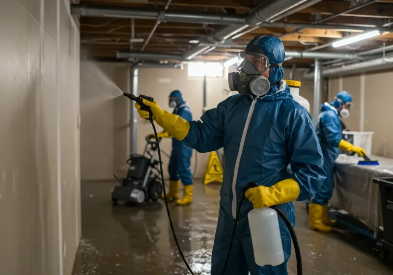 Basement Sanitization and Antimicrobial Treatment process in Santa Ynez, CA