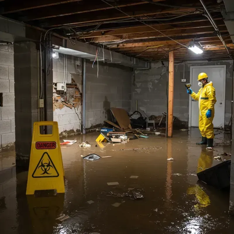 Flooded Basement Electrical Hazard in Santa Ynez, CA Property